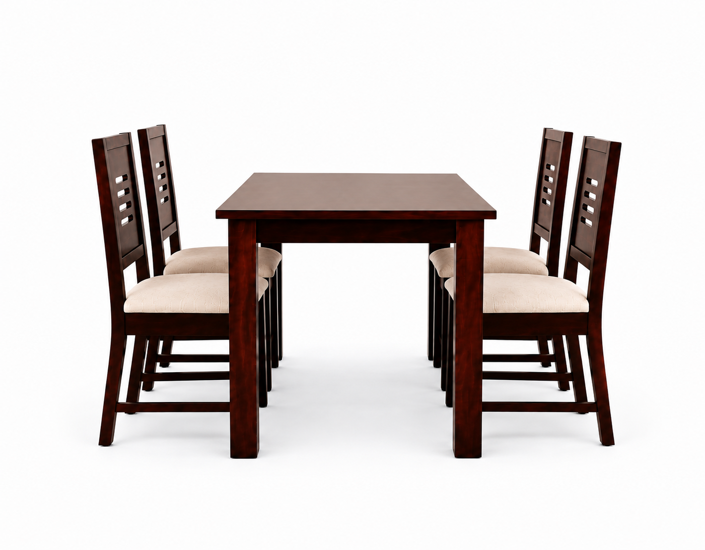Modern 4-Seater Dining Set view 3